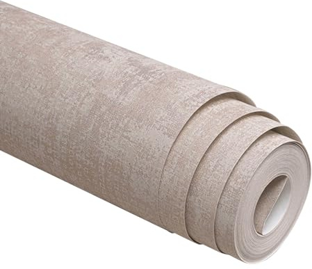 Papel pintado de hormigón, papel tapiz grueso para paredes malas, efecto hormigón, papel de pared texturizado impermeable, 920 x 53 cm, cemento elegante, multiusos para dormitorio