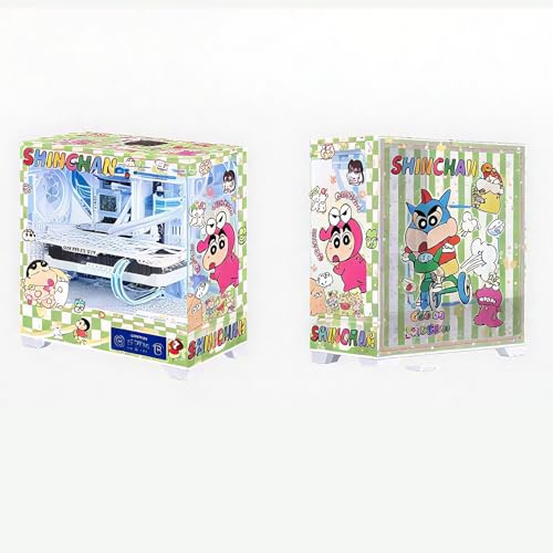 Cajas De Computadora, Caja De Juegos De PC De Torre Media M-ATX/ATX/ITX - Puerto Frontal De E/S USB 3.0/Tipo C - Vista Panorámica De 270° - Panel De Vidrio Templado - Personalización Privada