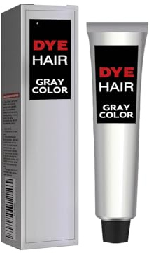 6 Colori Disponibili - Tinta Capelli, Tinta Semipermanente Capelli，100ml Prodotti Per La Colorazione Dei Capelli Per Tutti I Tipi Di Capelli (Silver gray, 100g)