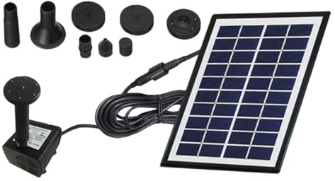 JOINPAYA Solarbrunnen Solarpumpe Schwimmend Wasserspiel für Garten Teich Vogelbad Outdoor Pumpe Øko Freundlich ohne Kabel Automatische Wasserzirkulation Sauerstoffzufuhr