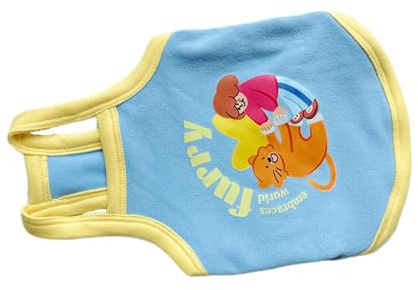 uikios T-Shirt-Weste für Hundebekleidung mit Cartoon-Welpen, Katzen, kleine Hunde, Urlaub, Party, Streetwear, Outfits, Prinzessinnen-Kleid