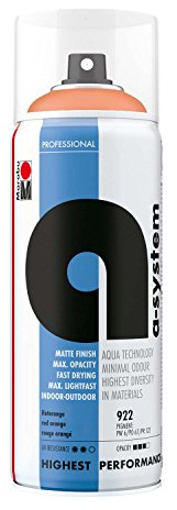 Marabu 21200018922 - A - System rotorange, Premium Sprühfarbe, durch Wasserbasis kaum Geruchsbelastung, schnelle Trocknung, für Innen und Außen, hohe Farbbrillanz, speichelecht, 400 ml