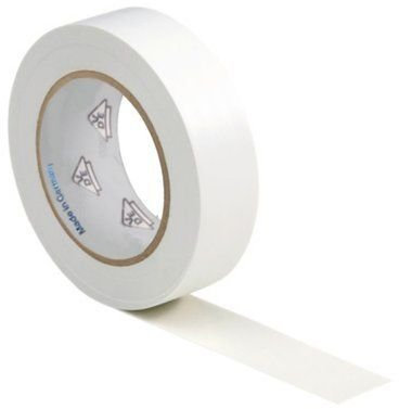 CABLEPELADO Cinta Aislante Para Instalaciones Eléctricas - Adhesiva y Autoadhesiva - Resistente Para Proteger - 19 mm x 20 Metros - Blanco