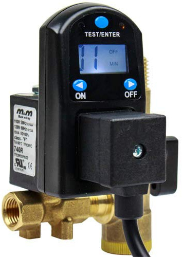 Digital Timer Tank Drain Electronic Valve Air Compressor Condensate 1/4 250 PSI
