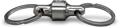 PROMETHEUS LIGHTS: Kappa Quick Release Keychain. Holds up to 10 lbs, Pull to Detatch, Push to Attach, Easy, Secure. Made in USA (Electroless Nickel)