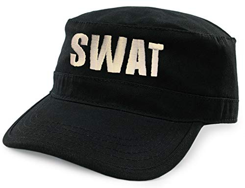 4sold Unisexe Militaire Combat SWAT FBI sécurité armée Casquette de Baseball Chapeau Pare-Soleil Nouveau - Military Black