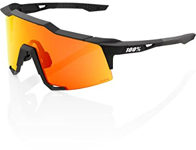 100% Speedcraft Soft Tact Black w/HiPER® Red Multilayer Mirror Lens