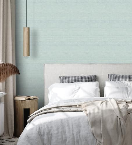 GAULAN 679779 - Papel pintado vinílico ecológico efecto fibra vegetal con textura en relieve para pared salón cocina baño dormitorio pasillo - Rollo de 10 m x 0,53 m