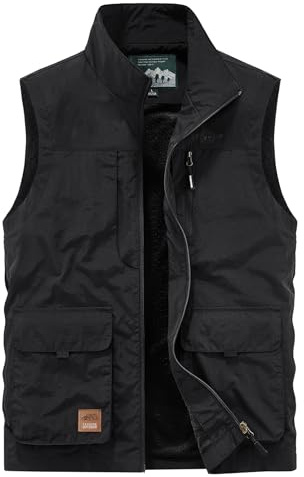 Btmpmcs Herren Outdoor Weste Leicht Atmungsaktiv Schnelltrocknende Anglerweste Freizeitweste mit Vielen Taschen Sommer Ärmellose Jacke Winddicht Sport Multifunktionsweste für Camping Fotografie