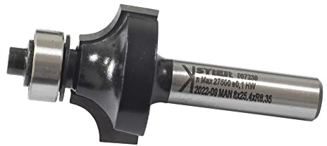 STIER Abrundfräser D25,4 x R6,35 x S8 mm HM (HW)