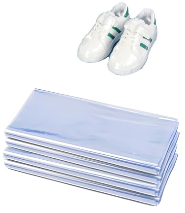 100-Pack Shoe Shrink Wrap Bags - 11x18 Inches Sneaker Heat Shrink Wrap for Men & Women - Shoe Organizer Bags to Prevent Sole Yellowing & Keep Dust Away (100) (shoe bag-100PCS)