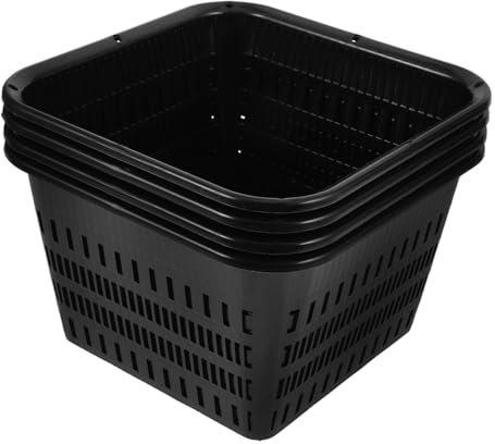 KITANDOVE 4pièces Paniers Hydroponiques Plastique Pots De Culture Maille pour Plantes Aquatiques pour Jardins Et Balcons