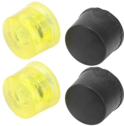 Fafeicy Ersatz-Schlagkopf Set 4er für Gummihammer M10x1 Gewinde, Weichschlaghammer Kopf Φ40mm aus Gummi Kunststoff, Schonhammer Zubehör Montagearbeiten Handwerk Heimwerker