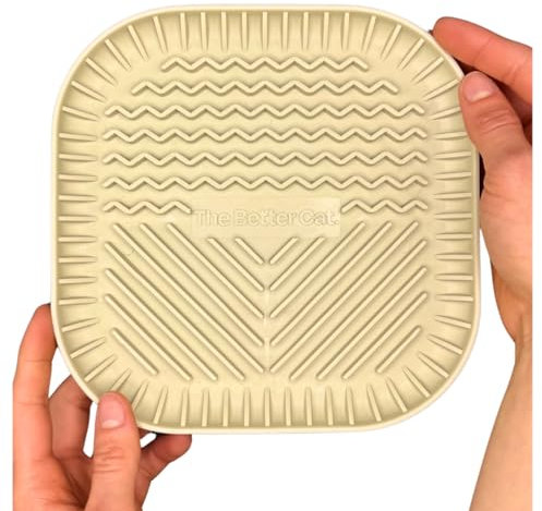 The Better Cat Anti Schling Napf für Katzen aus Recyceltem Silikon Slow Feeder Fressnapf für Katzenfutter