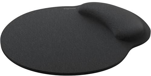 Speedlink VELLU Memory Foam Mousepad - ergonomisches Mauspad mit Handauflage aus Memoryfoam, Handgelenkauflage, Handgelenkpolster für Computer, PC, Notebook, Laptop, rutschfest, schwarz