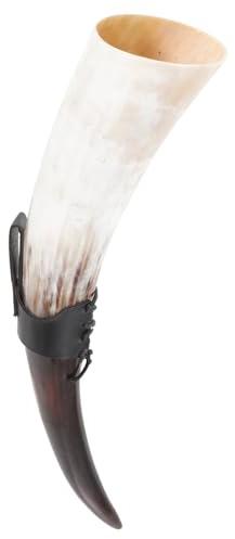Toyvian Tasse Décorative En Corne De Bœuf Artisanale 20-30 Cm Grosse Capacité En Corne Naturelle Surface Polie Usage Décoration Et Boisson