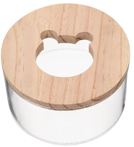 Kisangel Bac à Sable Transparent Salle de Bain Créative pour Hamster en Acrylique Facile à Utiliser et Résistant aux Dommages pour Petits Animaux Bain Quotidien