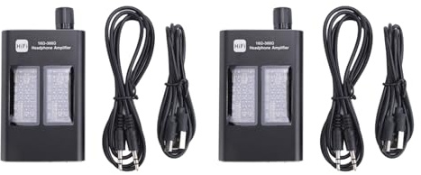 Tuminita 2X Classe Un 16-300 Ohm HiFi Cuffie Amplificatore per Cuffie Jack da 3,5 mm Aux Amplificatore Audio Portatile Regolabile per Lettore Musicale del Telefono
