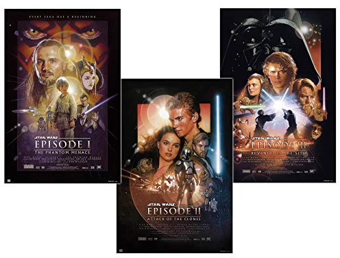 Close Up Star Wars Episode I-III Poster 3er-Set (61cm x 91,5cm)