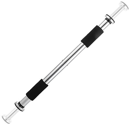 Trintion Pull Up Bar Doorway Adjustable No Screw Chin Up with Soft HandleStrength Training 63-100cm Stainless Steel Pullup Fitness Upper Body for Home Gym
