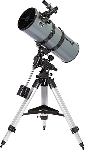 Levenhuk Blitz 203 Plus Newton Spiegelteleskop für Amateurastronomie | 203 mm Öffnung, Äquatoriale Montierung, Ideal für Astronomie, Deep-Sky-, Mond- und Planetenbeobachtung Sowie Astrofotografie