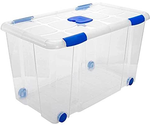 Acan Tradineur - Scatola di immagazzinaggio n. 12 - Capacità 90 litri - Made in Spagna - Contenitore per giocattoli, libri, vestiti, coperte