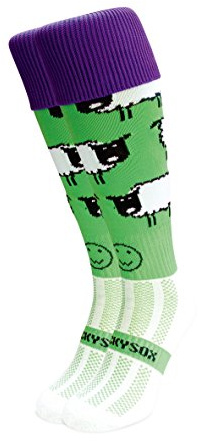WackySox Love Ewe Sheep Socks for Men and Women with Novelty Designs and Patterns - Walking, Riding, Sports, Football, Hockey and Running Socks