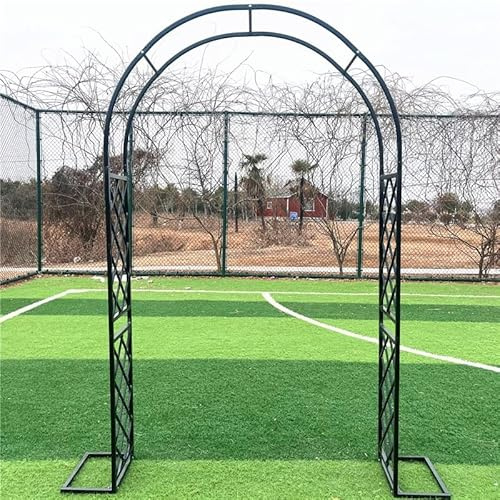 140cm 240cm 350cm 370cm Arche de Jardin en Fer Arceau à Rosiers Noir Arche métal pour Plante Grimpantes Robuste (Color : Noir, Size : 220cm x 250cm)