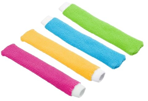 PATIKIL Poignée de Serviette de Badminton à Sentiment de Coton Lot de Surmousses en Nylon pour Raquette de Tennis Colle pour Poignée Raquette Bande Antidérapante