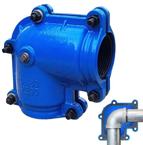 Pipe Repair Clamp 3 Inch Pipe Elbow(Outer Diameter of the Pipe is about 3.5 inch),90 Degree Elbow Leak Sealer,Short Radius,For PPR/PE/Iron Pipes With Threaded/Socket Connection Elbow