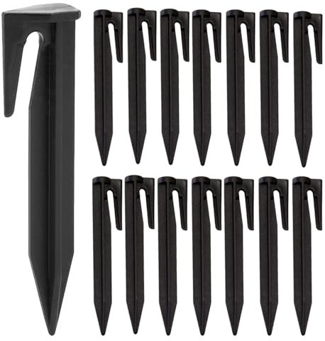 100 clavos de tierra para robot cortacésped, accesorios para cortacésped, ganchos, clavos, estacas, estacas de alambre, fijación de alambre, para robot de césped, tienda de campaña, camping