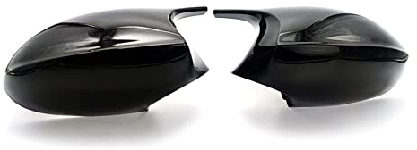 Calotta Copertura Specchio Per BMW Serie 1 E81 E82 E87 E88 116i 118i 120i 125i 128i 130i 135i 135is 116d 118d Copertura Specchietto Retrovisore Laterale Copertura Specchietto(Nero)