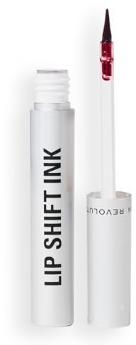Revolution Lip Shift Ink Pelable – Crayon-teinture à lèvres longue tenue, fini mat, végan et non testé sur les animaux, Red Reveal, 1,8 ml
