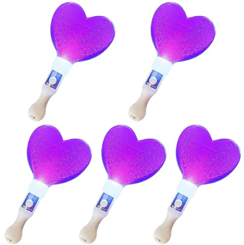 Montesy Leuchtstäbe mit Farbwechsel, Herz-Lampe, Geschenke für den Innenbereich, Neujahr, Konzertlampe