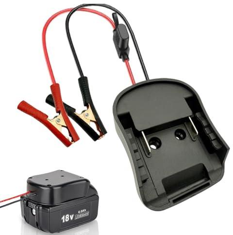Arrancador de Batería para Coche Compatible con Batería Makita de 18V, Adaptador de Refuerzo de Batería Portátil para Makita de 18V con Cable 11 Awg, Adaptador de Arranque de Coche