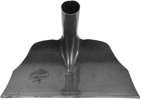 UTHCLO Pala per Letame in Acciaio al Manganese 30cm Lama Piatta, Rastrello Metallico per Pulizia Stalle Bovini e Cavalli, Strumento per Rimozione Escrementi Pollame e Recinti Agricoli