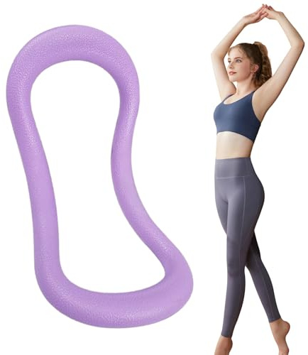 Pilatesring – forma en starkare hållningsfasthet, konturerad stretchring för kroppen, lätt bärbart verktyg för myofascials frigöring, halkfritt fast stöd | för sjukgymnastiker och