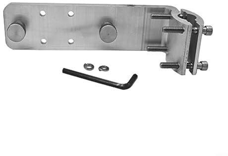 Hplive Support de barbecue de bateau Quick Release pour rails de 22-32 mm rond et 32 mm carré, aluminium anodisé et acier inoxydable, fixation sûre pour les excursions en bateau