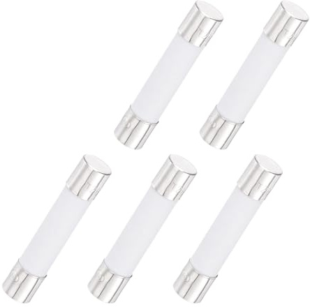 QUARKZMAN 5Pcs Fusibile A Ritardo Di Tempo Fusibili Ceramici Tubolari 6mm x 30mm 250V 2A Fusibile Slow Blow Per Riparazione Schede Elettroniche Apparecchiature Di Illuminazione.