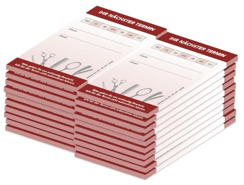 PRICARO Terminblock für Friseure (20er Pack)