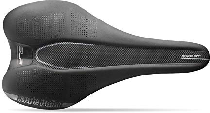 Selle Italia 8030282504295, Sella SLR Boost 145x248mm (L1) Nera-Peso: 175gr Unisex Adulto, Nero