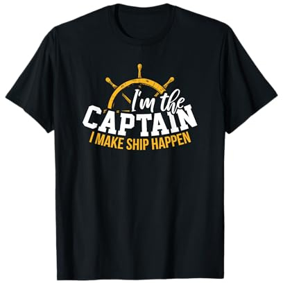 Segler Kapitän Geschenk | Captain Anker Segeln Boot Kapitäne T-Shirt