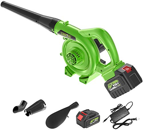 ACXZ Souffleuse et aspirateur à Feuilles sans Fil, balayeuse de Jardin avec Batterie Lithium-ION 21V et Chargeur pour l'entretien de la pelouse, Voiture, Ordinateur