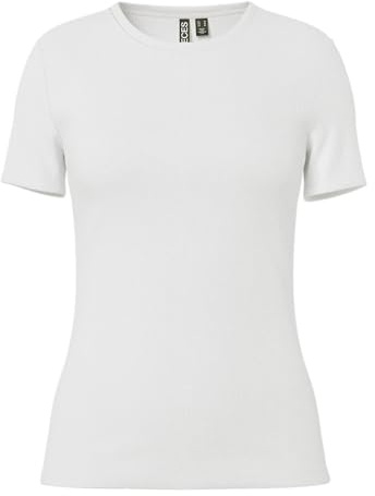 PIECES Damen Pcruka Ss Top Noos Bc, Cloud DancerM