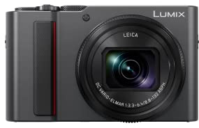 Panasonic DC-TZ202DEGS Travel Zoom Camera (1 Inch Sensor, 15x Optical Zoom, Leica Lens, Viewfinder, 4K, Silver)