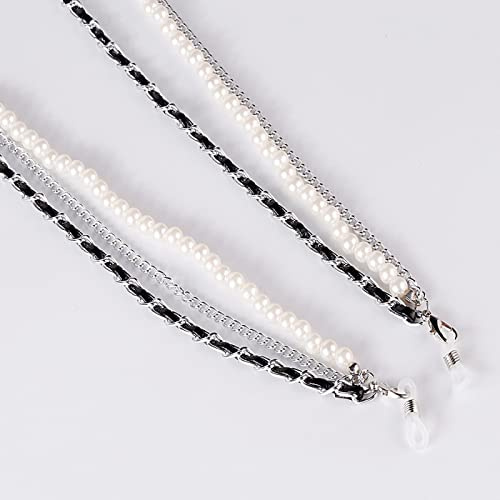 Brillenkette Mode Retro Metall Perlen Brillenkette Masken Seil Für Frauen Handgemachte Webart Gold Silber Sonnenbrille Ketten Lanyards Brillen Geschenk 4