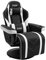 S*MAX Gaming Chair Recliner Ergonomic High Back Wide Lumbar Support Swivel PU Leather Gamer Chair with Footrest Cup Holder Gaming Chairs for Adults Black White