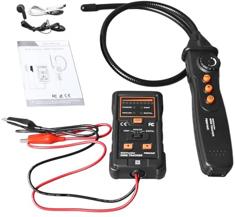 Risegun Multifunctional Line Finder Digital Analog Dual Mode Line Detector Electric Wire Tracer with Breakpoint Test PM6819A