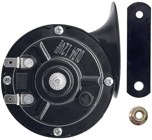 GIONAR Super Loud 12V Waterproof Snail Train Horn, Universal Electric Air Horn Double Horn for Car, Motorcycle, Truck, Boat