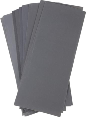 Anneome 12blätter Wasserdichtes Schleifpapier Körnung Feines Schleifpapier Für Nass Und Trockenschliff Für Möbel Und Heimwerkerprojekte